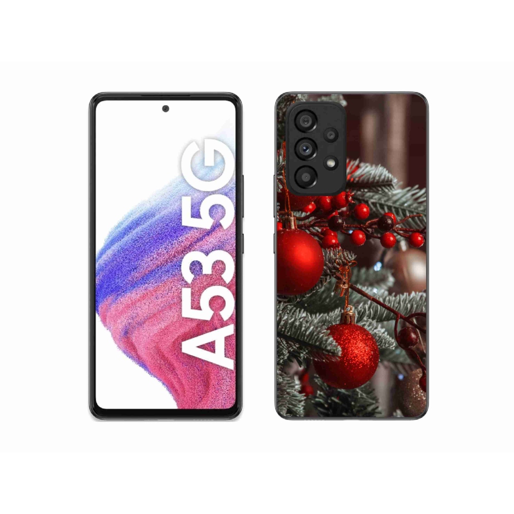 Gélový kryt mmCase na Samsung Galaxy A53 5G - vianočné ozdoby 2