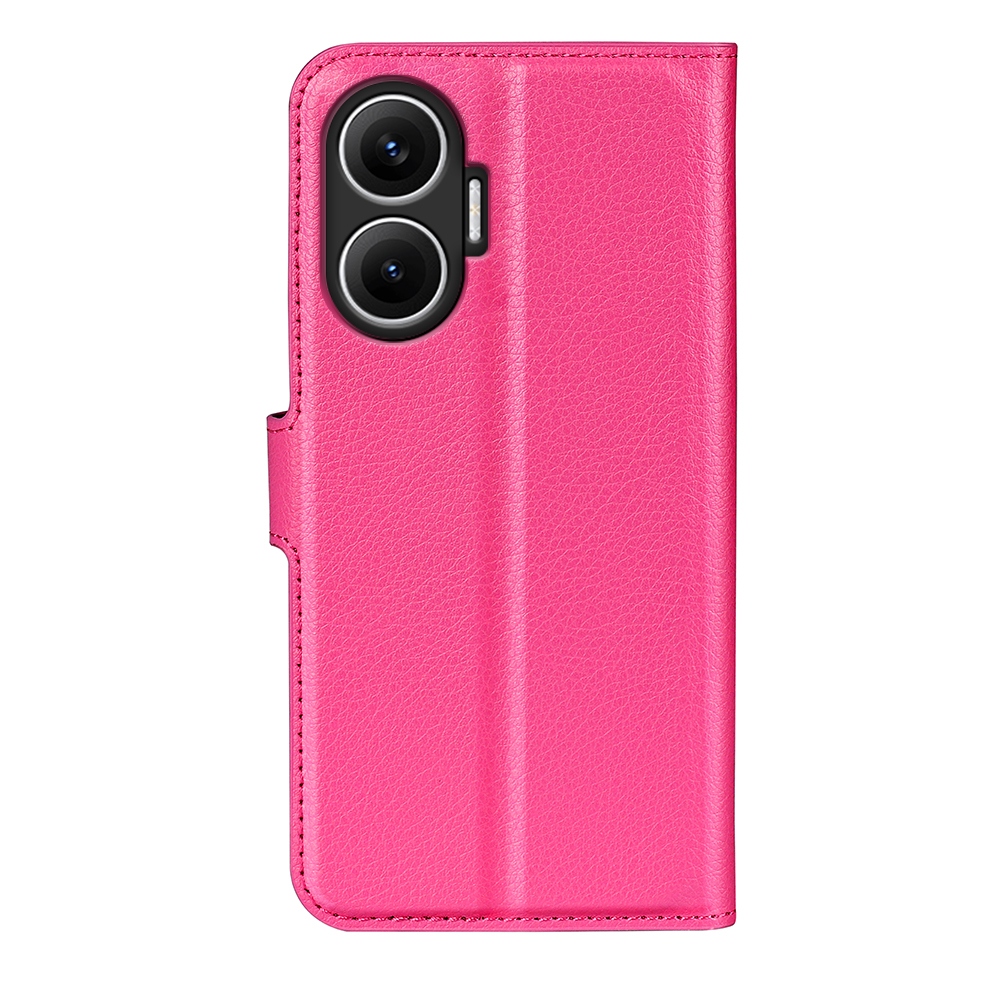 Litchi knižkové puzdro na Xiaomi Poco F7 5G - rose