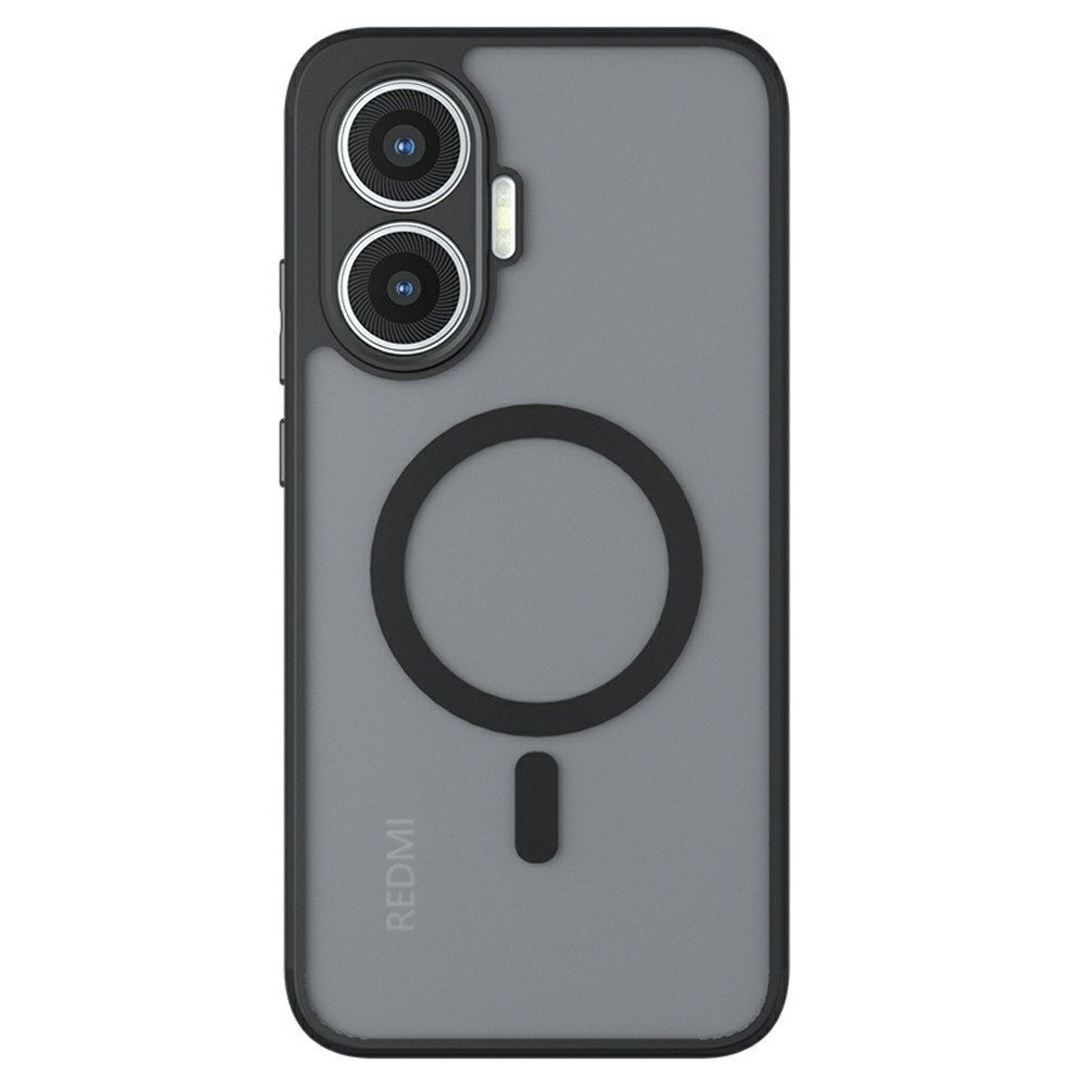 Case matný gélový obal s MagSafe na Xiaomi Poco F7 5G - čierny