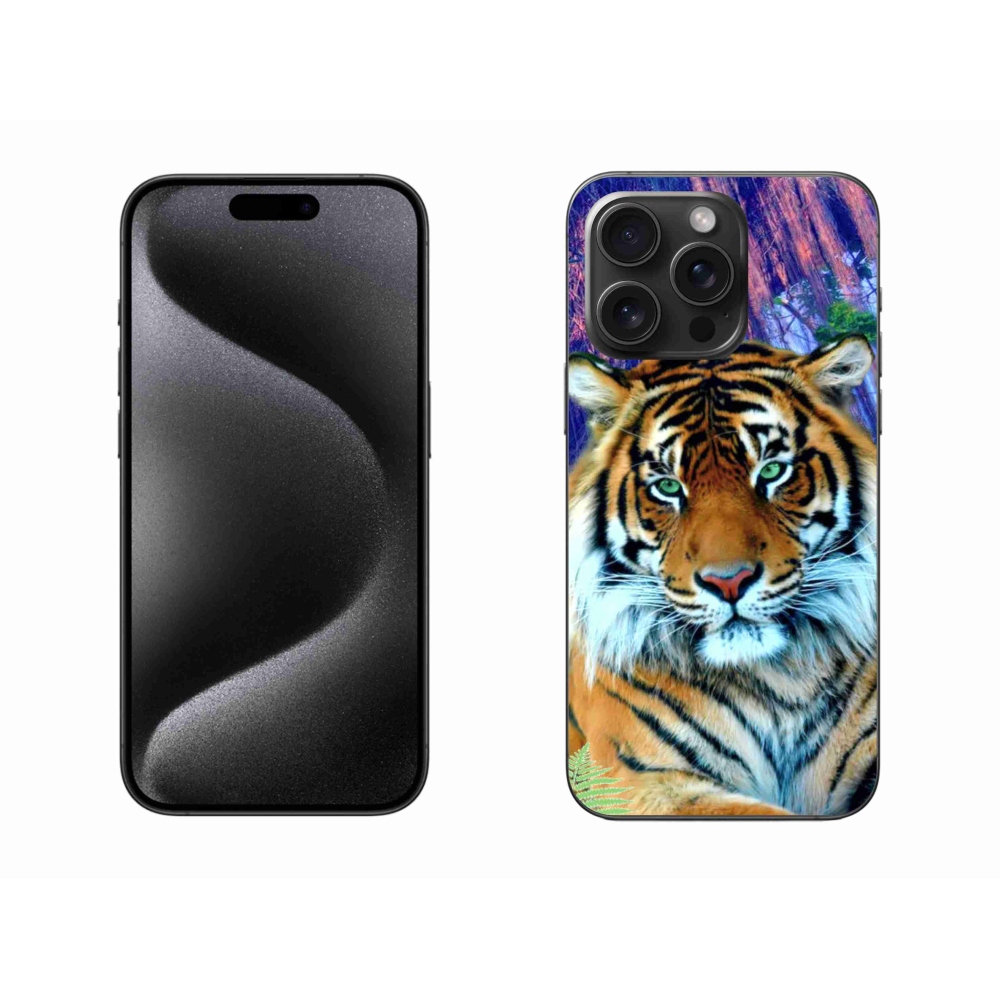 Gélový obal mmCase na iPhone 15 Pro Max - tiger