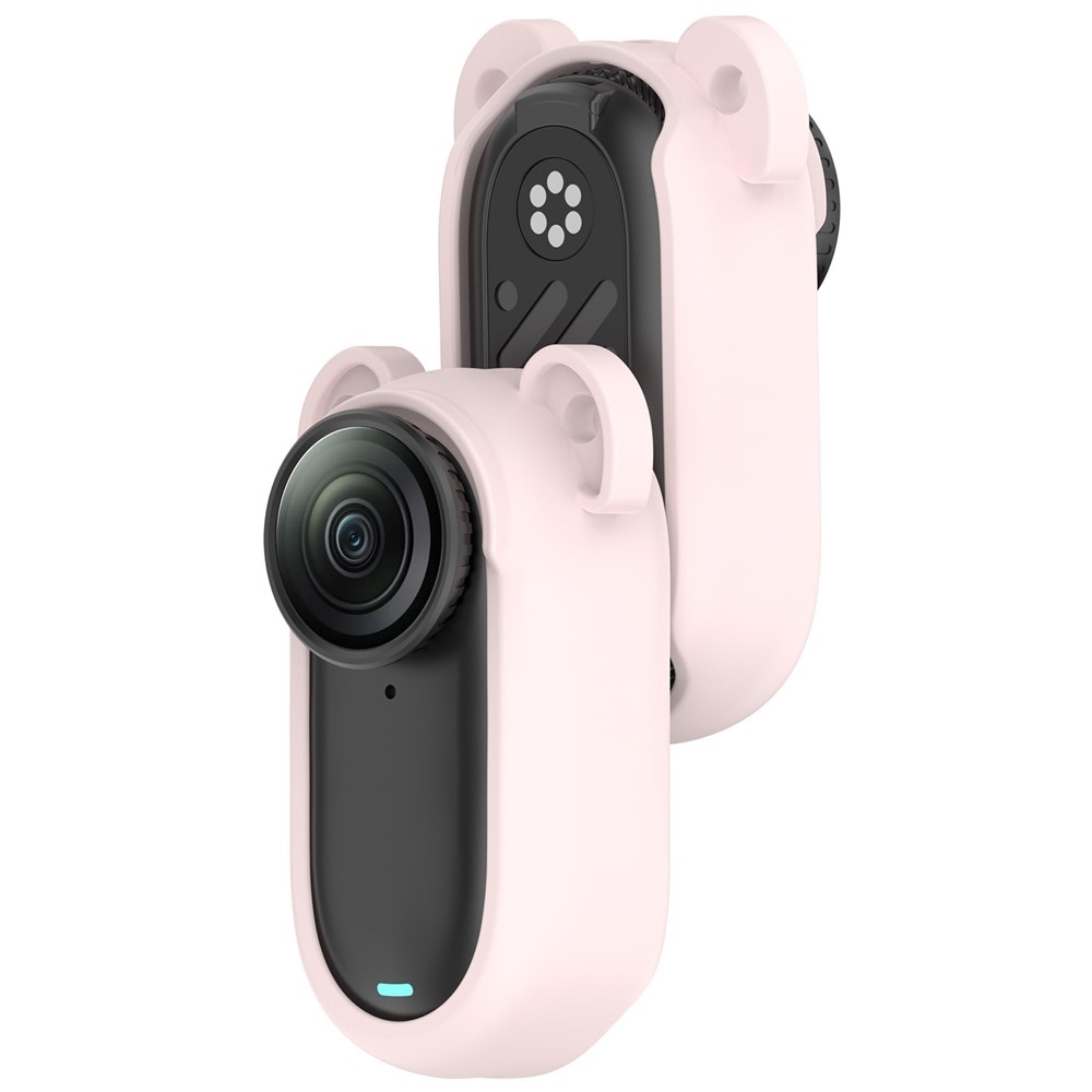 Silikónový ochranný obal pre Insta360 GO 3 / GO 3S - svetloružový
