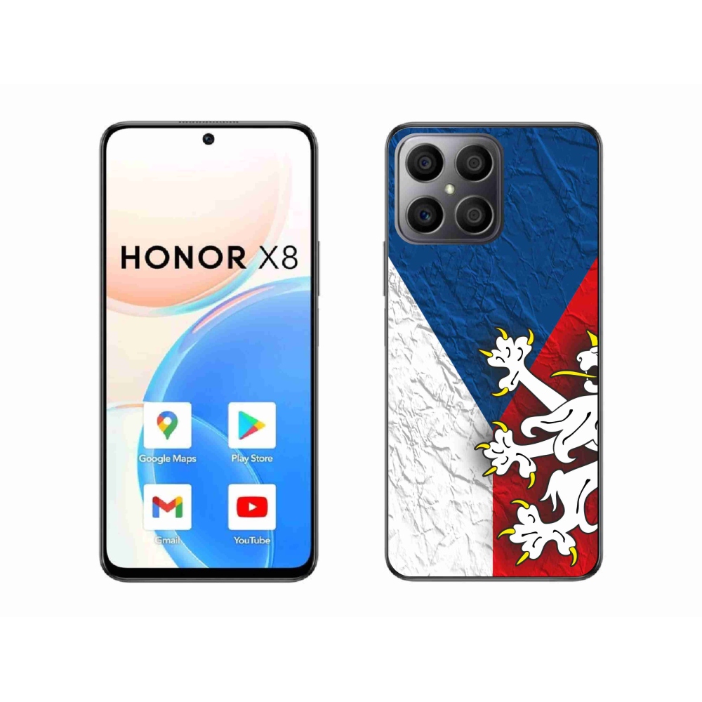 Gélový kryt mmCase na Honor X8 4G - česká vlajka 1