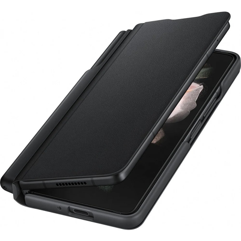 EF-FF92PCB Samsung Flipové Puzdro + S Pen pre Galaxy Z Fold 3 Black