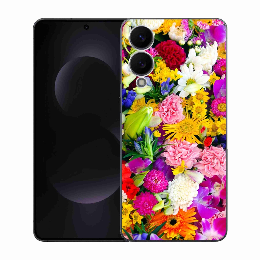 Gélový kryt mmCase na Samsung Galaxy S25 Edge - kvety 12