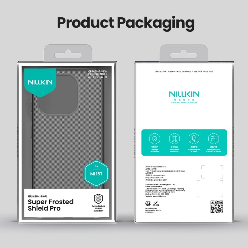 Nillkin Super Frosted PRO Zadný kryt pre Xiaomi 15T Transparent Black