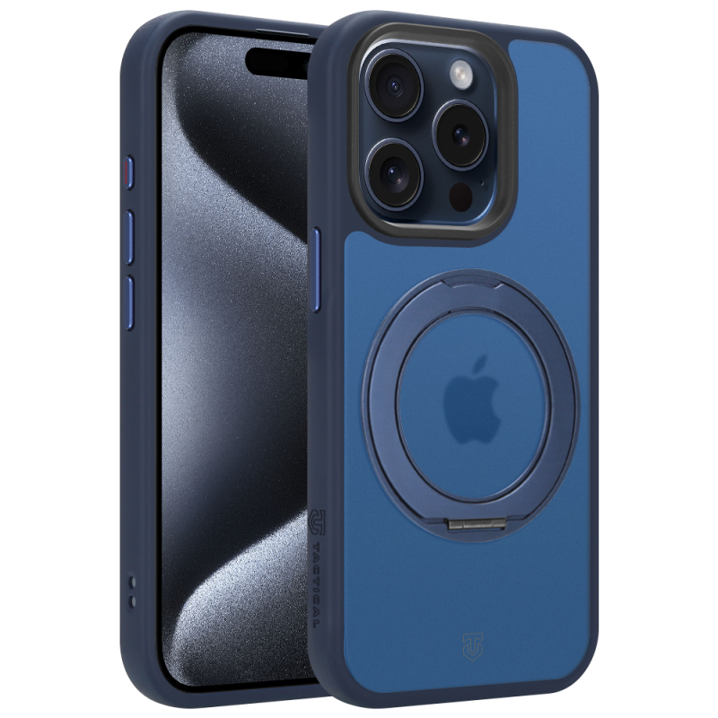 Tactical MagForce Hyperstand puzdro pre Apple iPhone 15 Pro Deep Blue