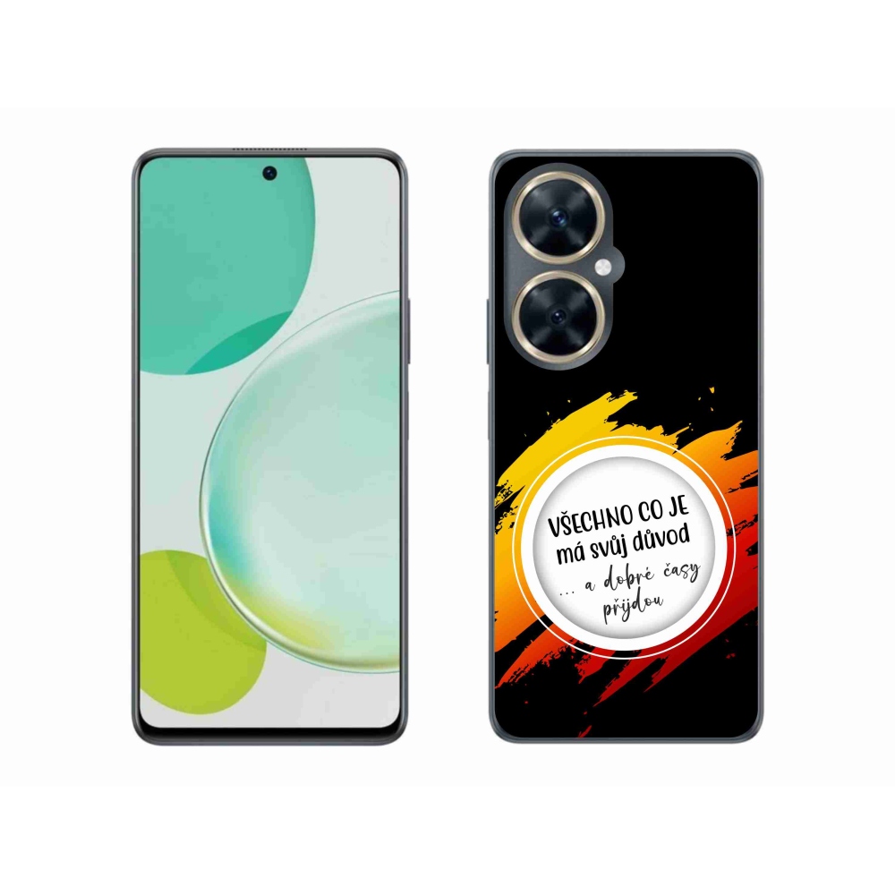 Gélový kryt mmCase na Huawei Nova 11i - citát 3 čierne pozadie
