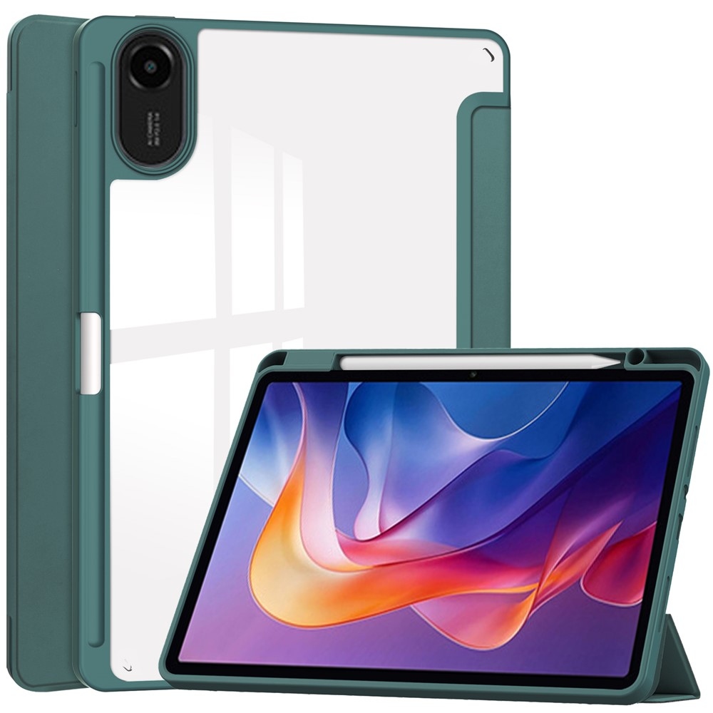 Case chytré zatváracie púzdro na tablet Xiaomi Redmi Pad 2 - zelené