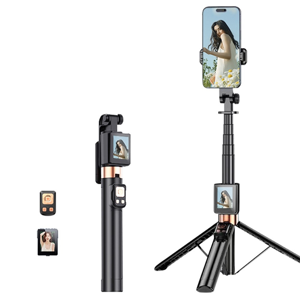 CL07 selfie tyč so statívom a displejom 1,7 m