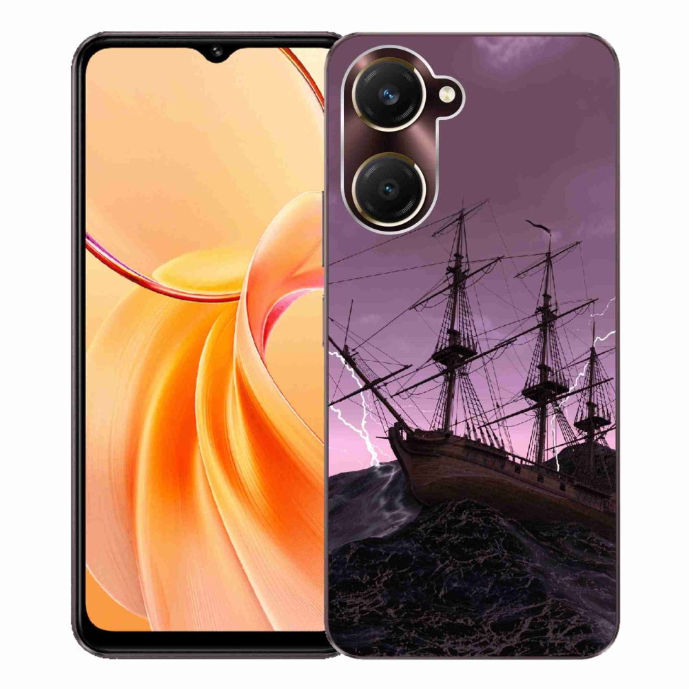 Gélový kryt mmCase na Vivo Y28s 5G - loď v búrke
