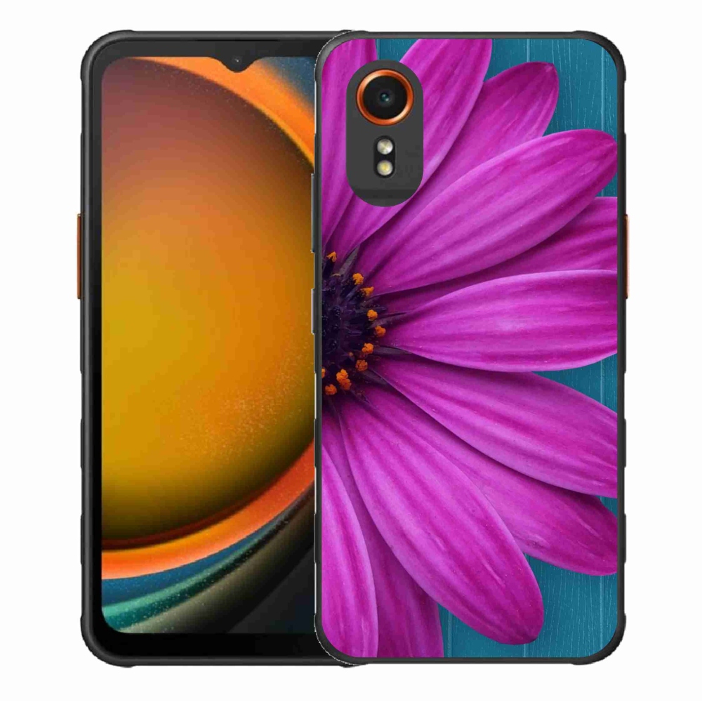 Gélový obal mmCase na Samsung Galaxy Xcover 7 - fialová margaréta