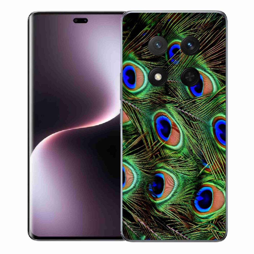 Gélový kryt mmCase na Honor Magic 7 Lite 5G - pávie perie