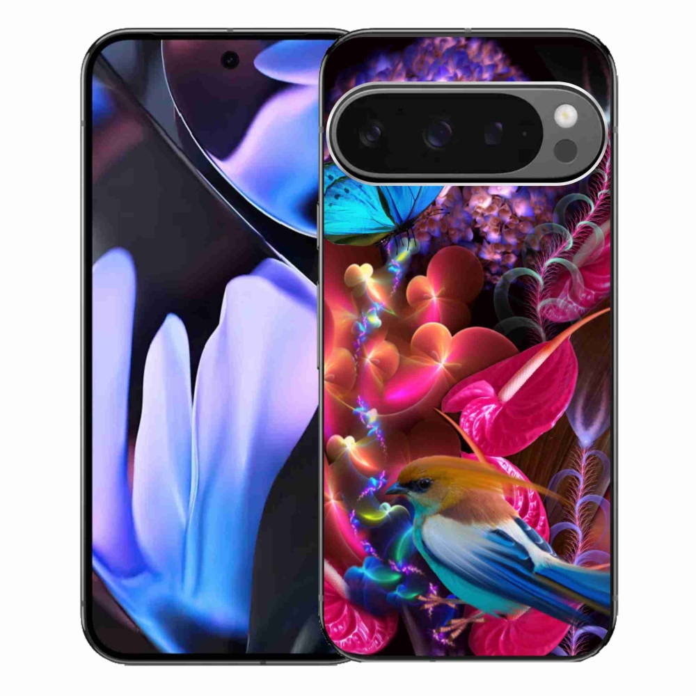 Gélový kryt mmCase na Google Pixel 9 Pro XL - farebné kvety