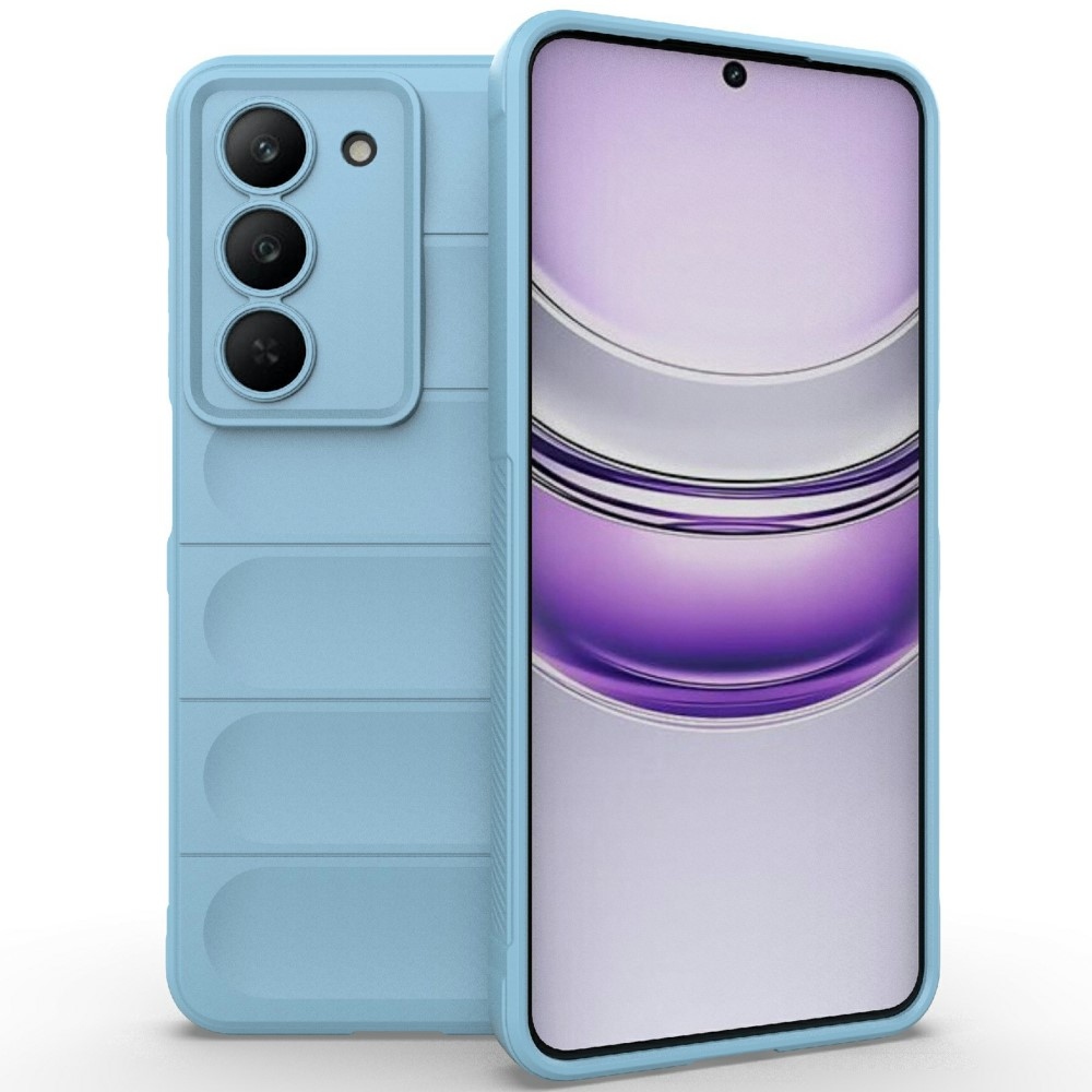 Rugg odolný gélový obal na Realme 14x 5G - svetlomodrý