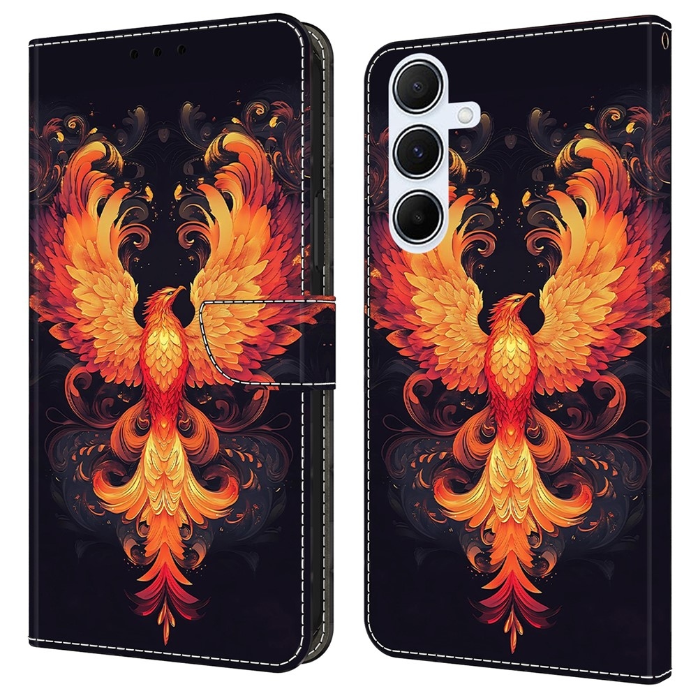 Firmly knižkové púzdro na Samsung Galaxy A17 5G/A26 5G - ohnivý vták