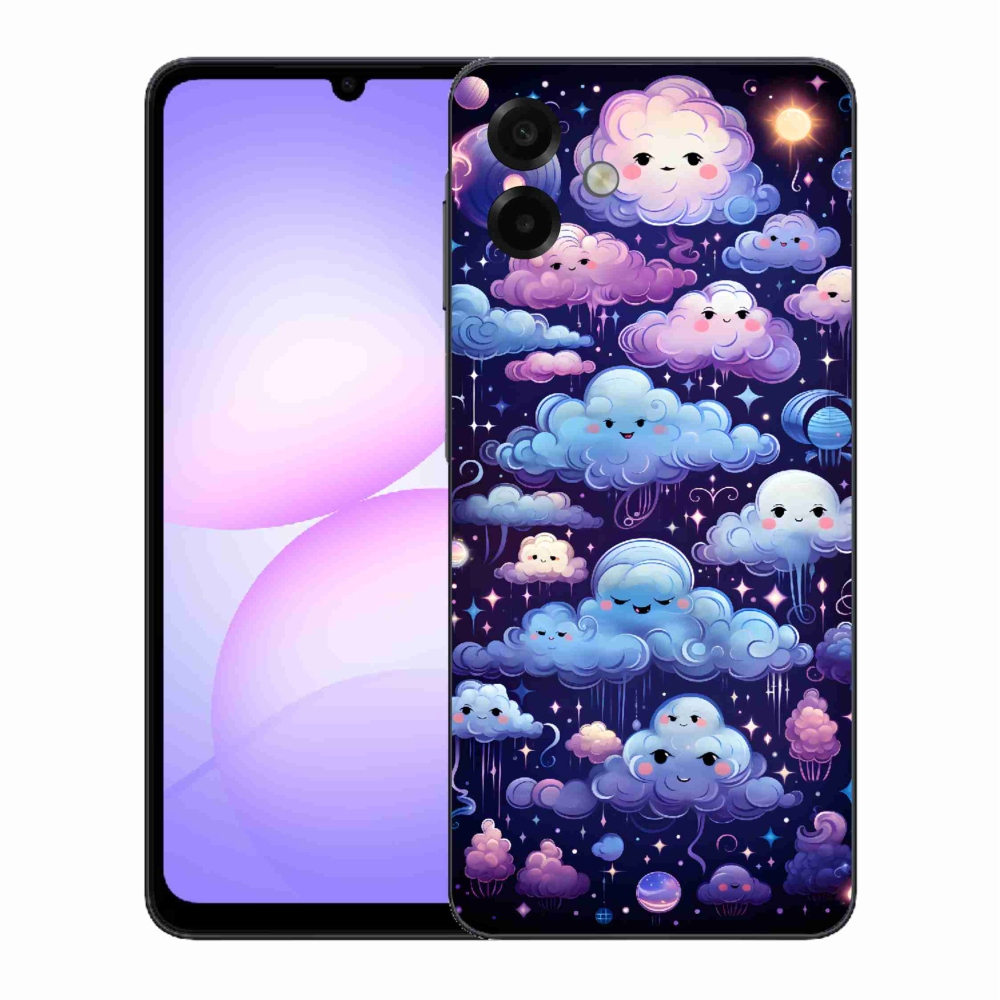 Gélový kryt mmCase na Samsung Galaxy A07 4G - mráčiky