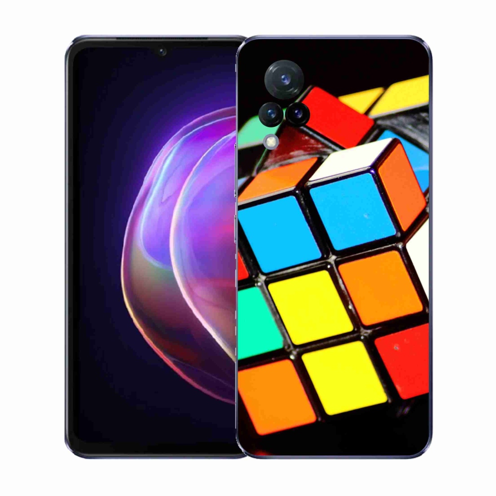 Gélový kryt mmCase na Vivo V21 4G/5G - rubikova kocka