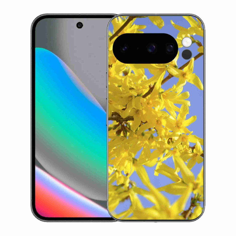 Gélový kryt mmCase na Google Pixel 10 Pro - žlté kvety