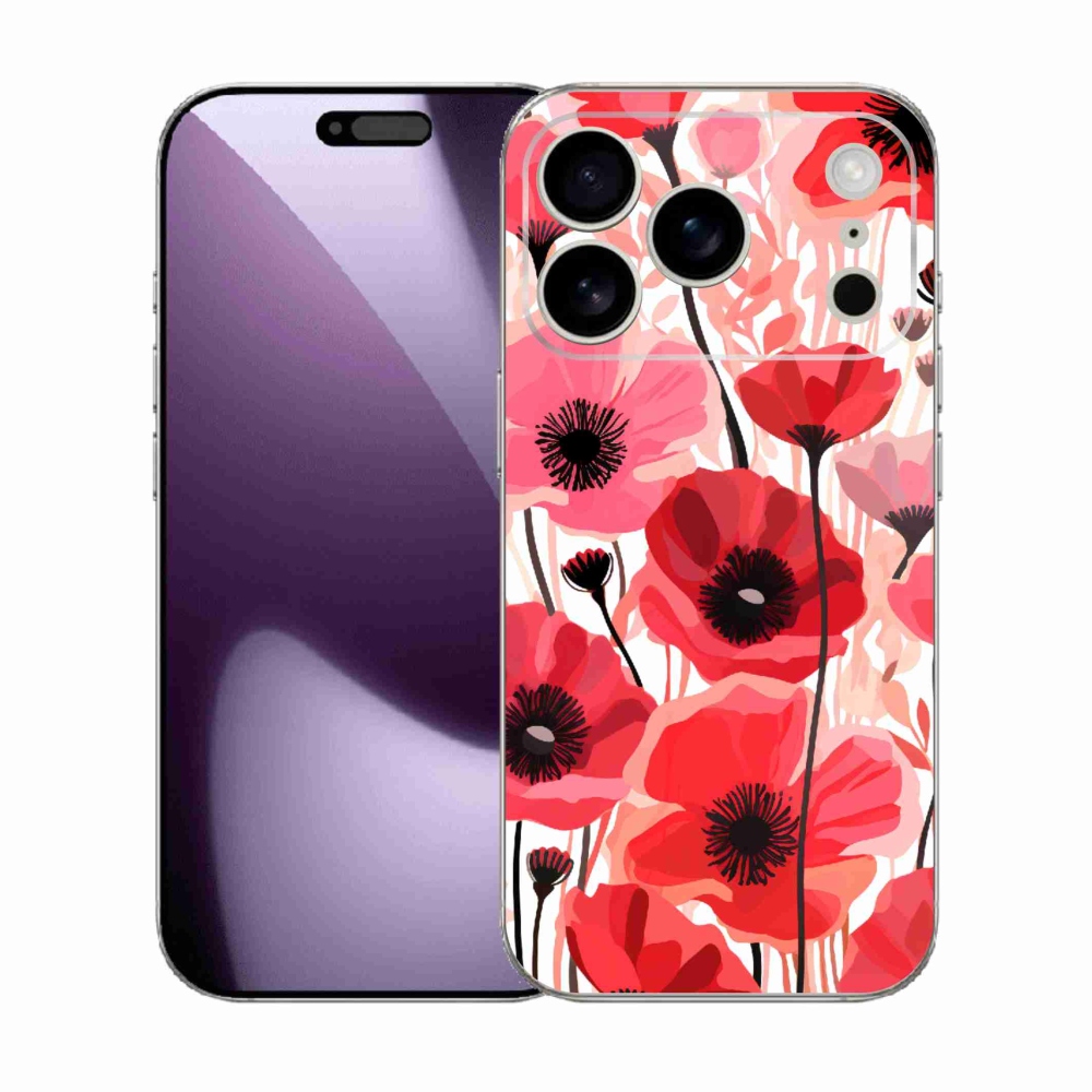 Gélový kryt mmCase na iPhone 17 Pro - vlčí mak 1