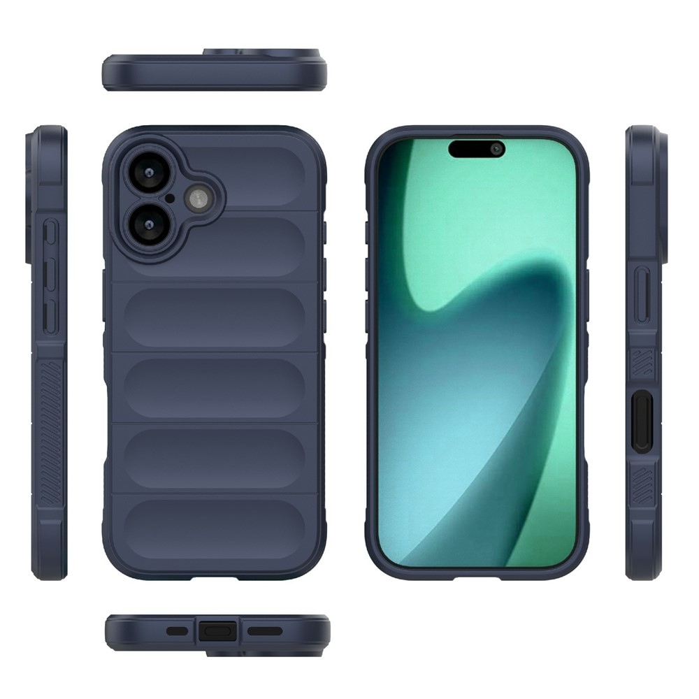 Rugg odolný gélový obal na iPhone 17 - tmavomodrý