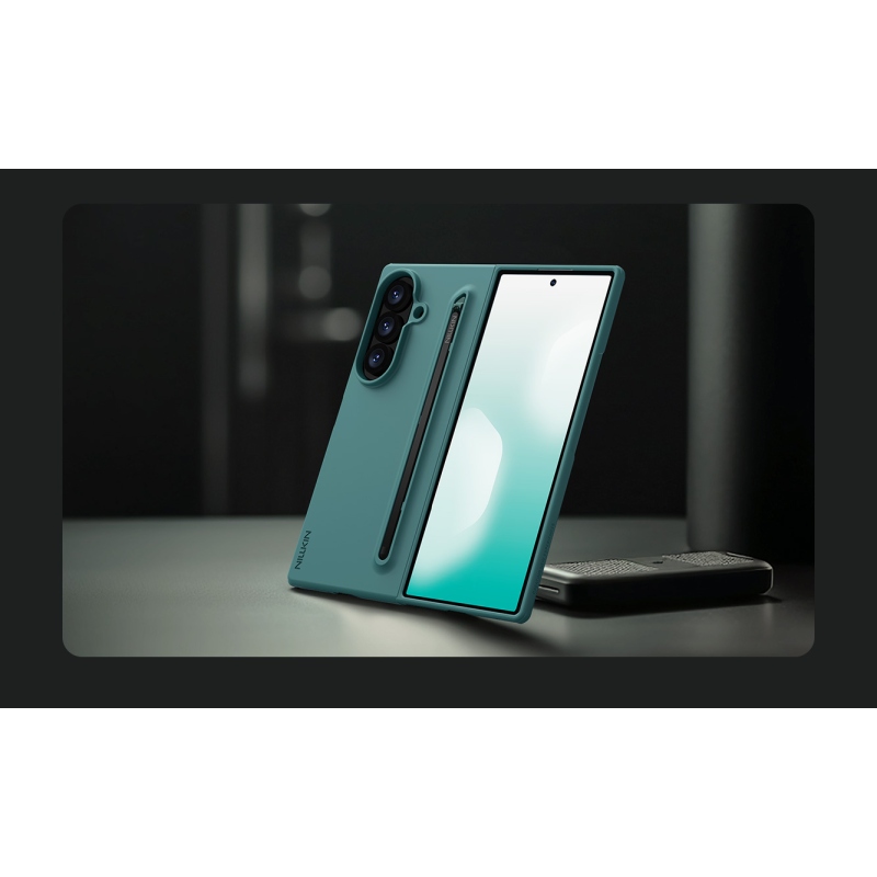 Nillkin Flex Pure Fold – puzdro s priehradkou na pero pre Samsung Galaxy Z Fold 8 Ultra Blue