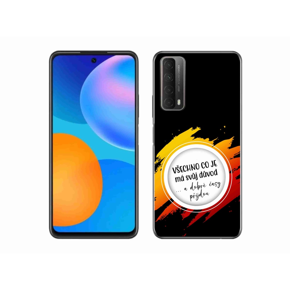 Gélový kryt mmCase na Huawei P Smart (2021) - citát 3 čierne pozadie