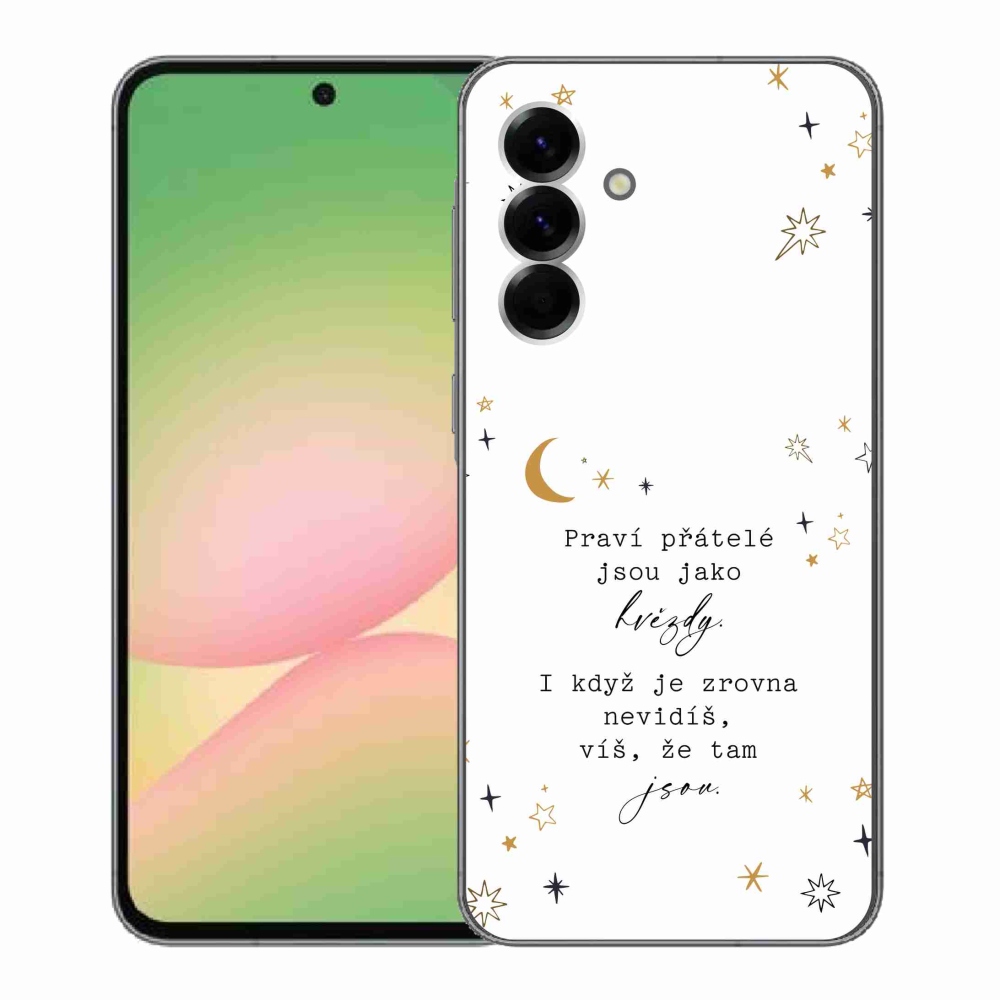 Gélový kryt mmCase na Samsung Galaxy A56 5G - citát 6 biele pozadie