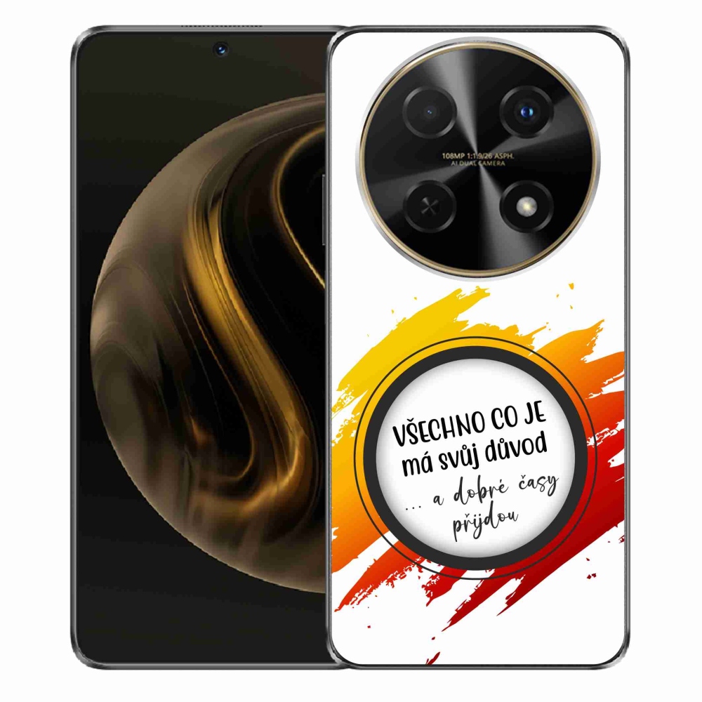 Gélový kryt mmCase na Huawei Nova 12i - citát 3 biele pozadie