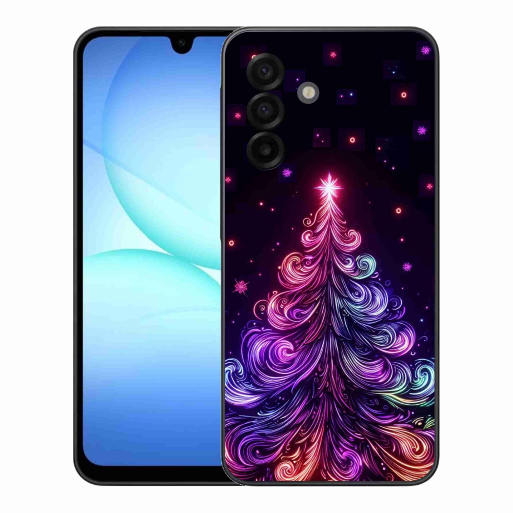 Gélový kryt mmCase na Samsung Galaxy A17 5G - neónový vianočný stromček 1