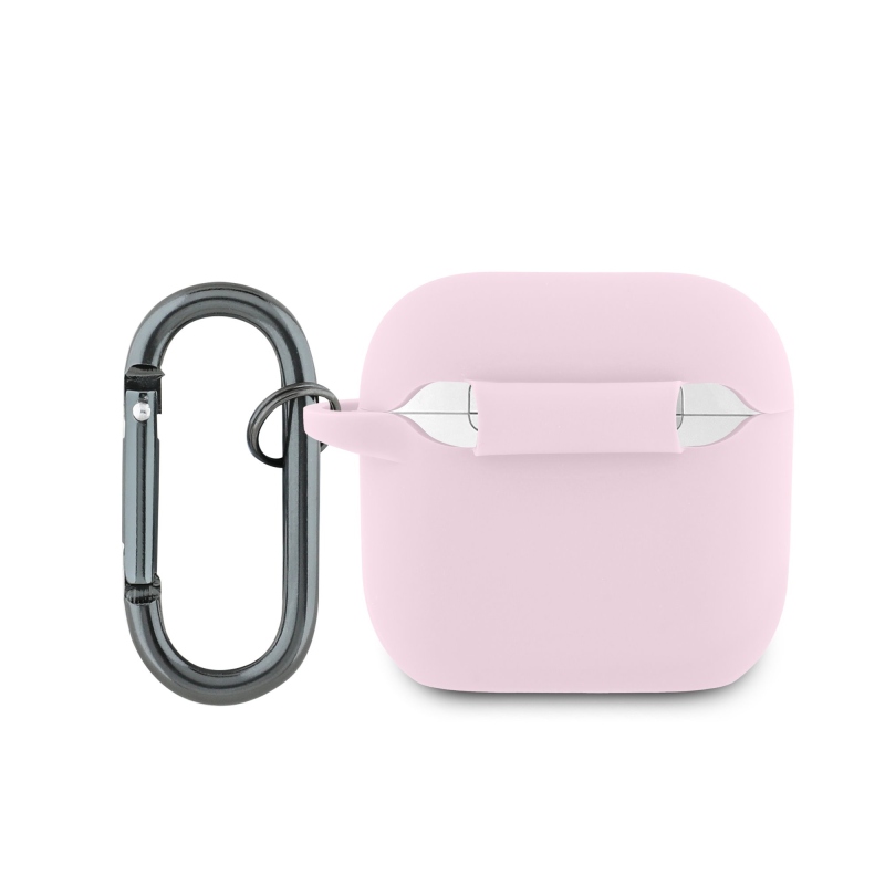 Lacoste Liquid Silicone Croc Logo Case pre AirPods 4 Pink