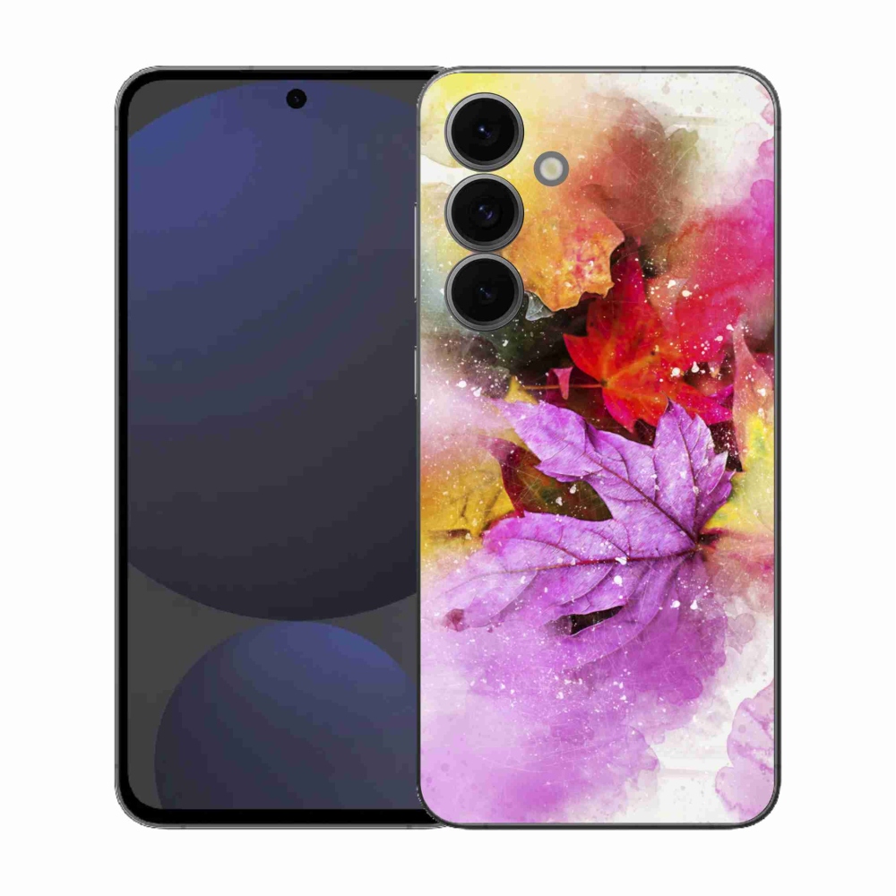 Gélový kryt mmCase na Samsung Galaxy S25 FE - farebné listy