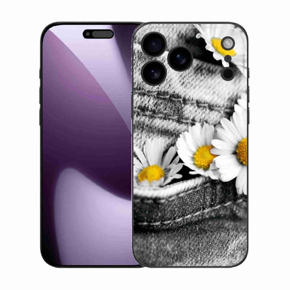 Gélový kryt mmCase na iPhone 17 Pro Max - margarétky