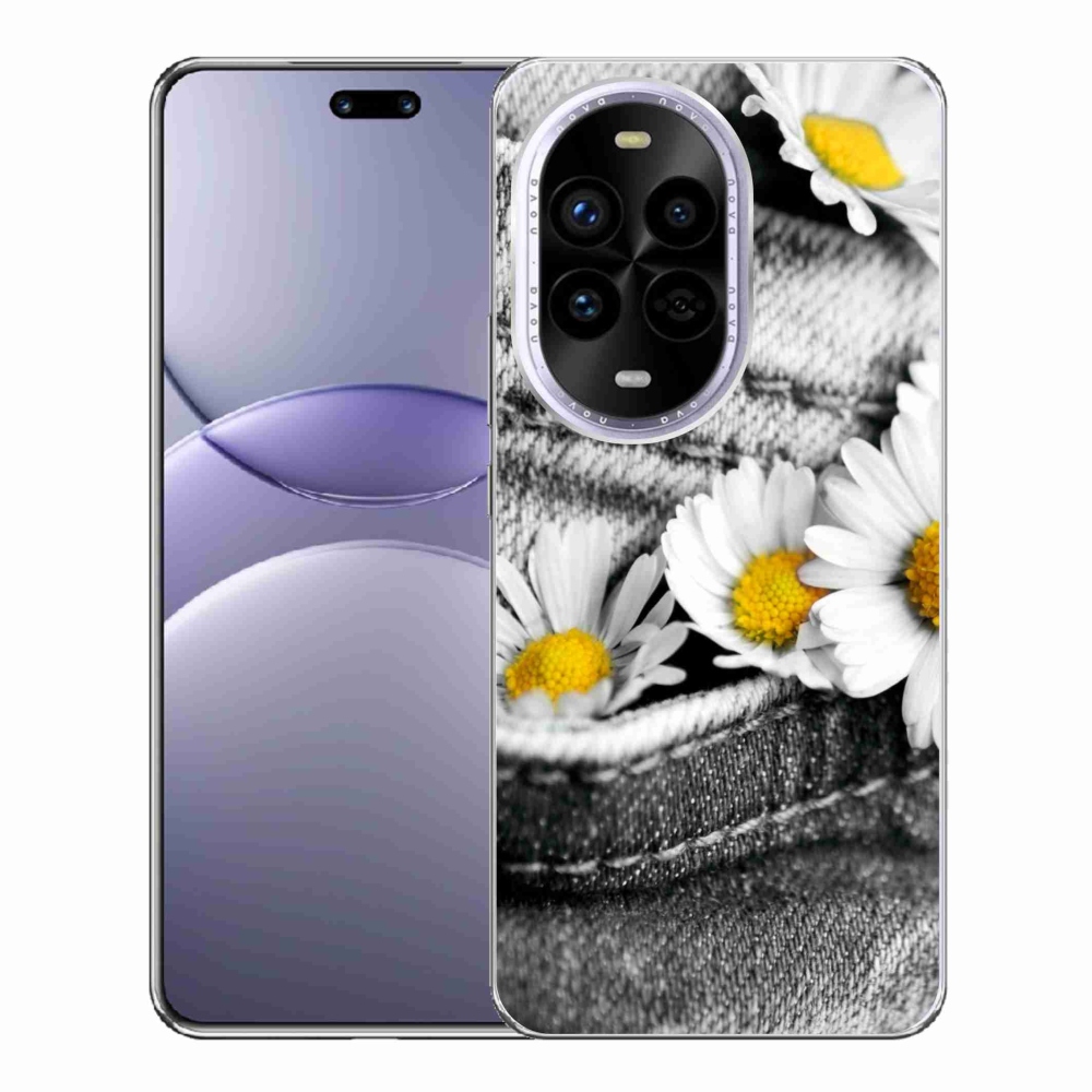Gélový kryt mmCase na Huawei Nova 13 Pro 5G - margaréty