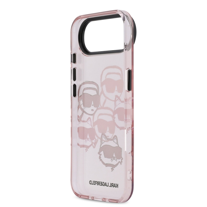 Karl Lagerfeld IML Multi K&CH Heads Zadný kryt pre iPhone Air Pink