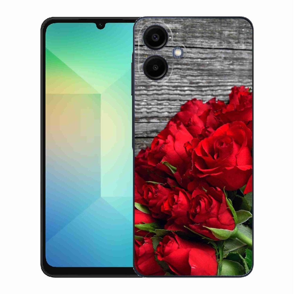Gélový kryt mmCase na Samsung Galaxy A06 4G - červené ruže