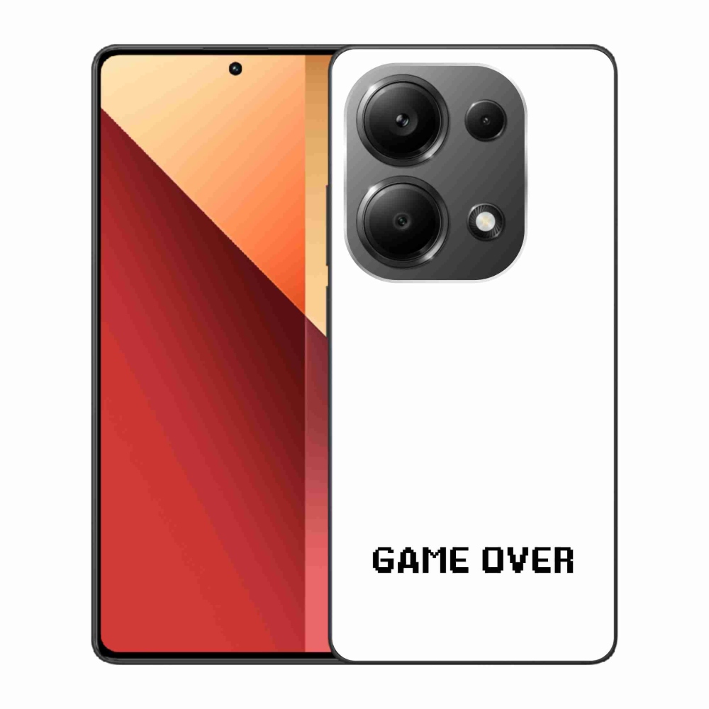 Gélový kryt mmCase na Xiaomi Redmi Note 13 Pro 4G/Poco M6 Pro - game over biele pozadie