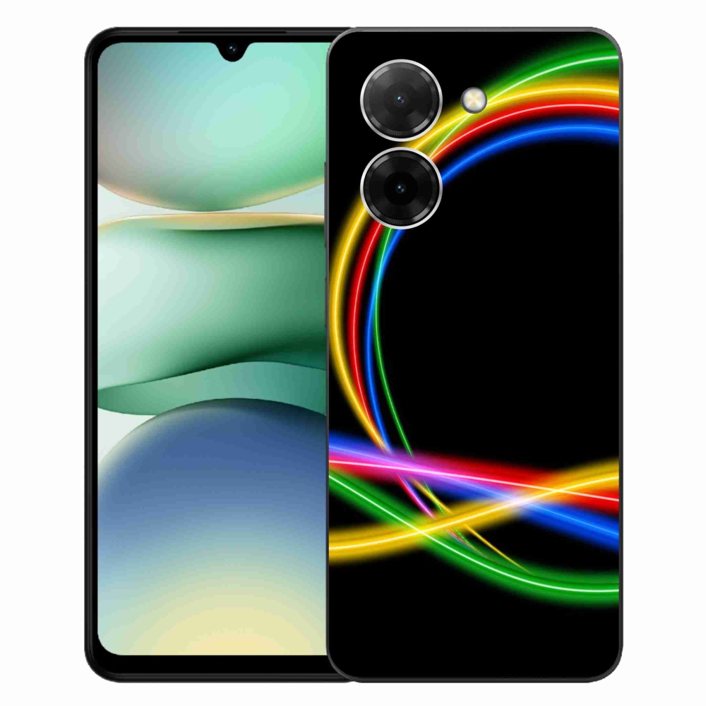 Gélový kryt mmCase na Xiaomi Redmi A5 (173.45x79.35x8.45mm) - neónové kruhy