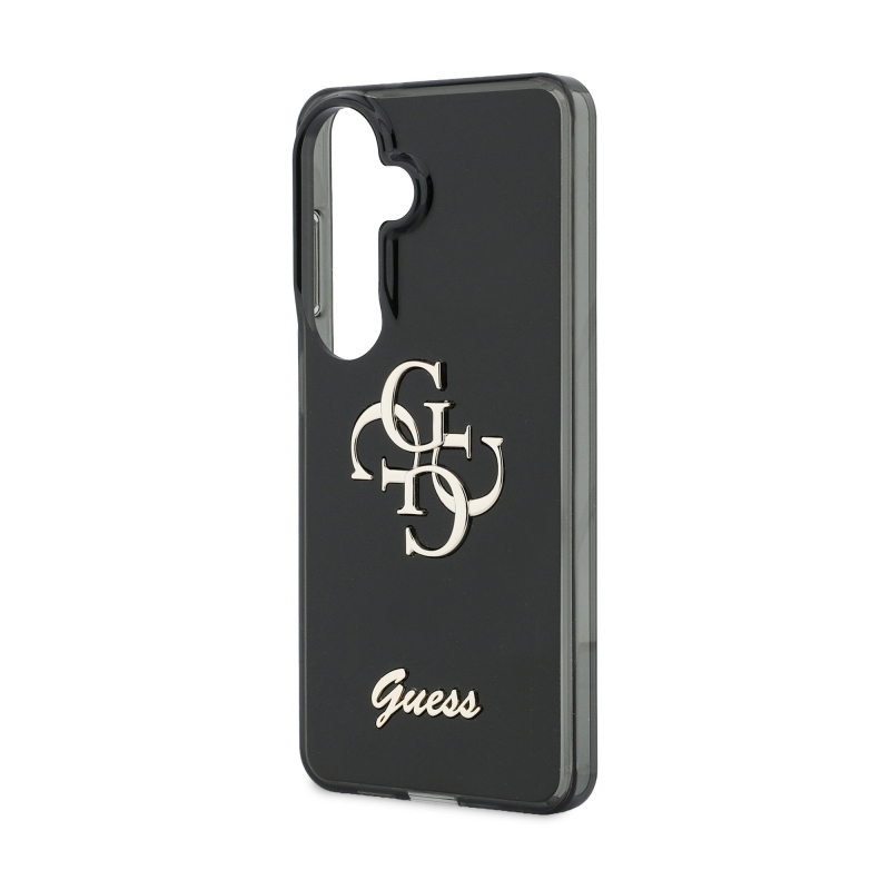 Guess IML 4G Script Metal Logo Zadný kryt pre Samsung Galaxy 26 Black
