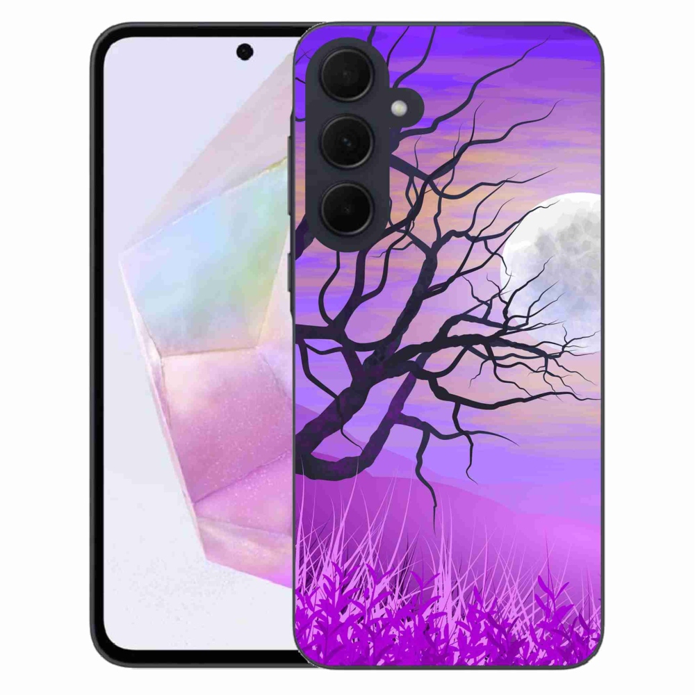 Gélový obal mmCase na Samsung Galaxy A35 5G - kreslený opadaný strom