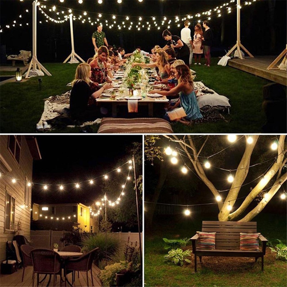 Záhradná solárna svetelná dekorácia s krištáľovým efektom 12 m 100 LED – biele svetlo