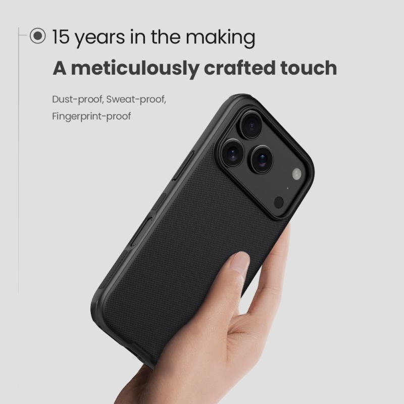 Nillkin Super Frosted PRO Magnetický zadný kryt pre Apple iPhone 17 Pro Black