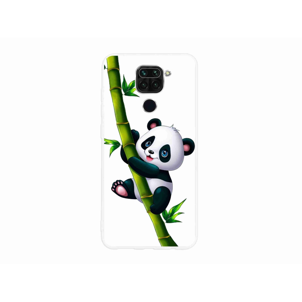 Gélový kryt mmCase na Xiaomi Redmi Note 9 - panda na bambuse