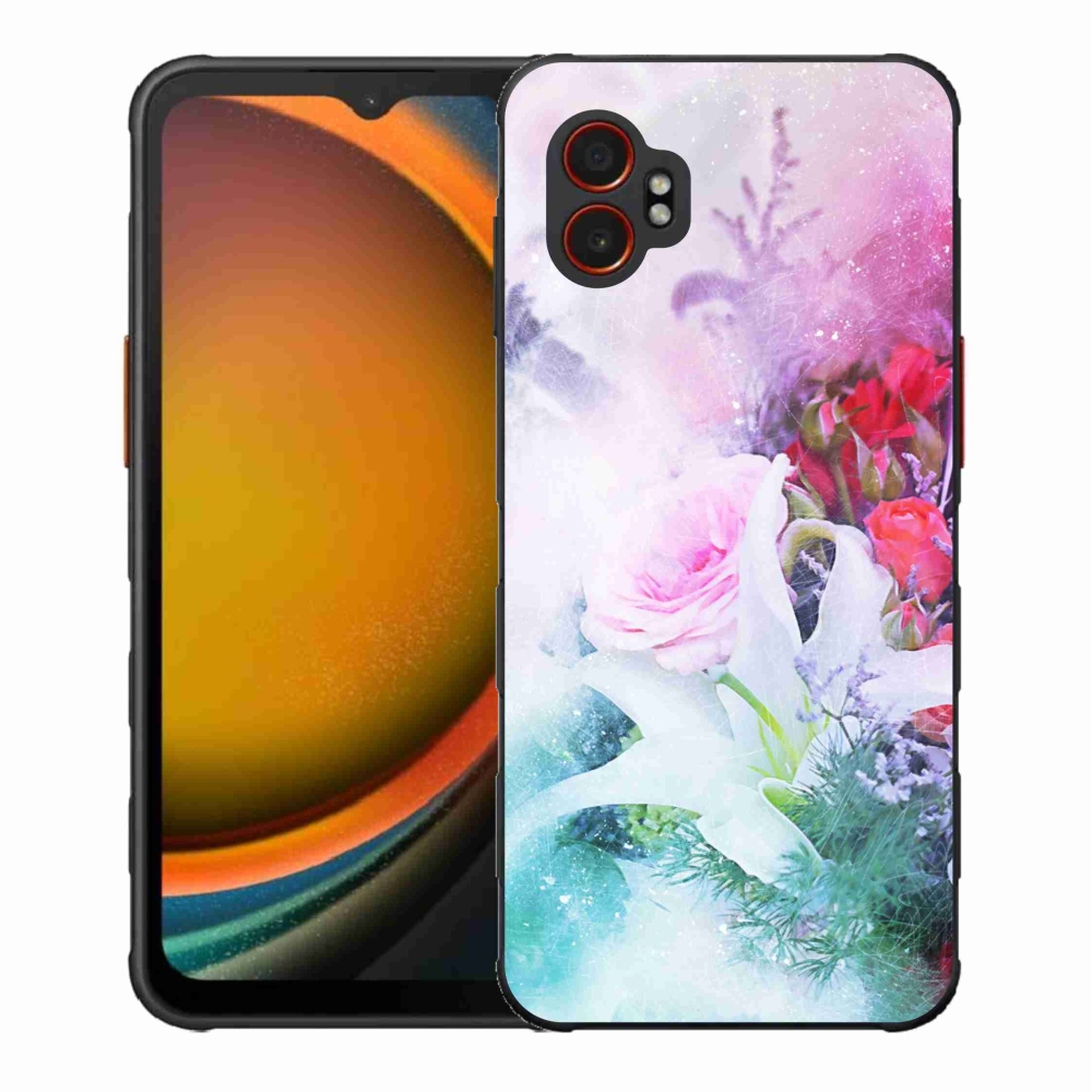 Gélový kryt mmCase na Samsung Galaxy Xcover 7 Pro - kvety 4