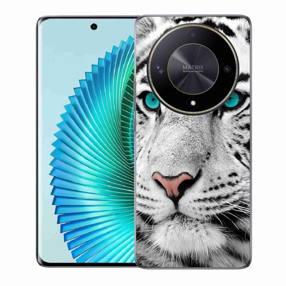 Gélový kryt mmCase na Honor Magic 6 Lite 5G - biely tiger