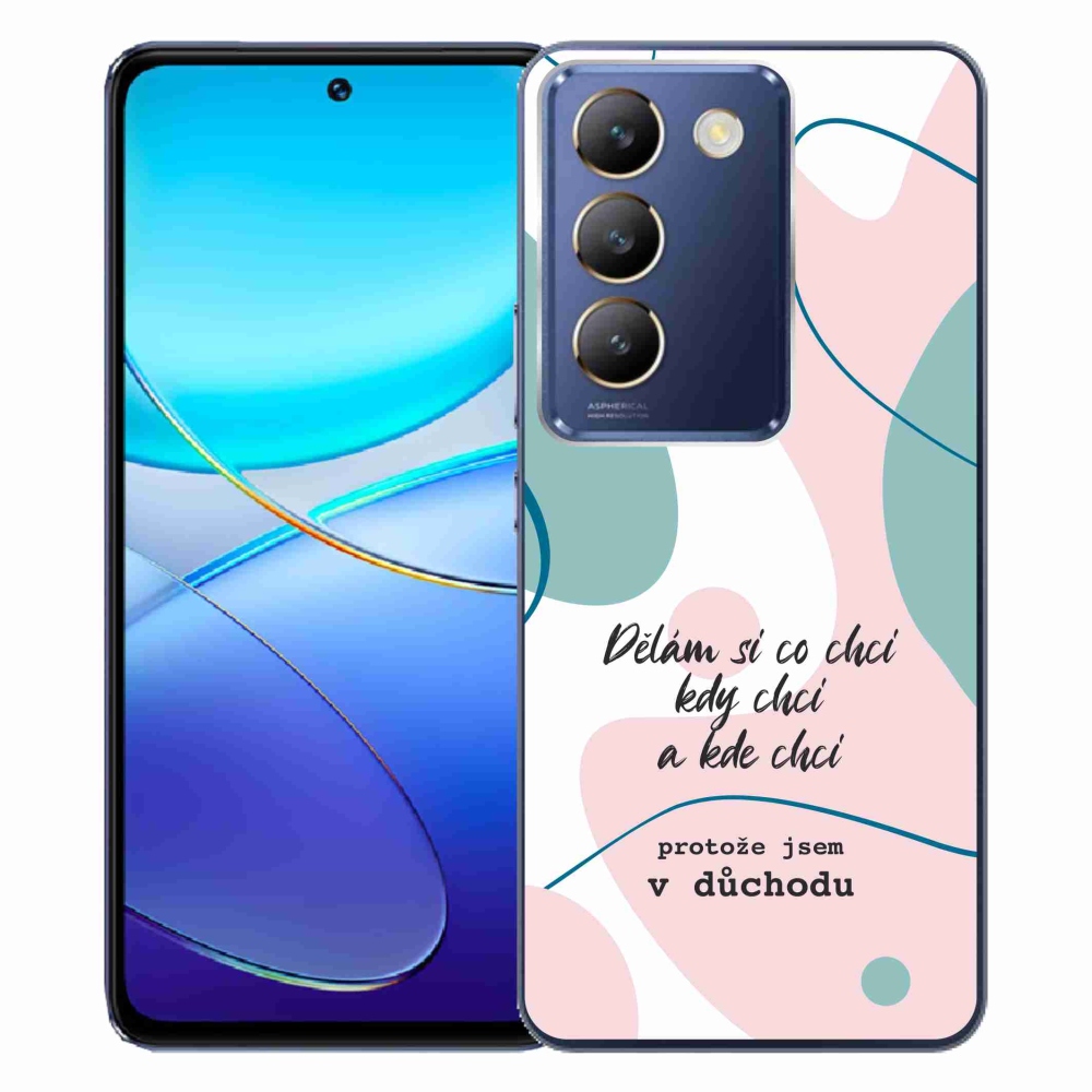Gélový kryt mmCase na Vivo V40 SE 4G/5G - vtipný text 10 biele pozadie