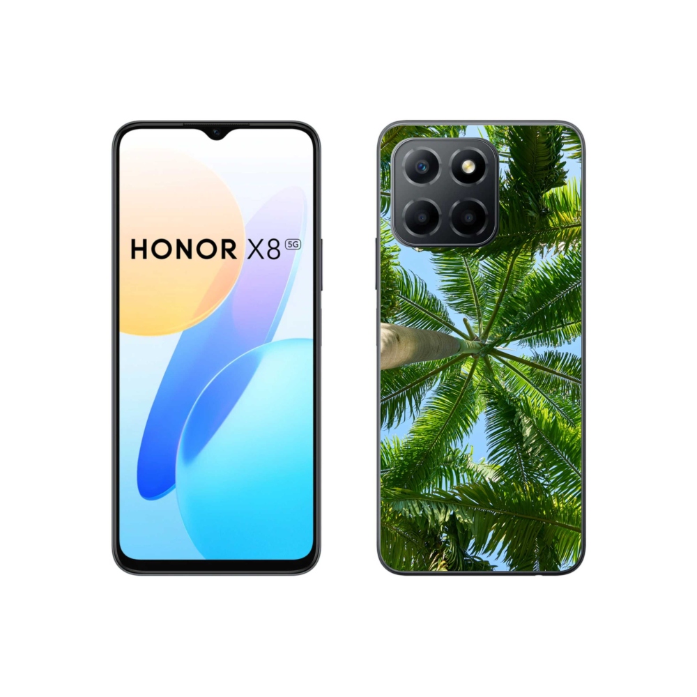 Gélový kryt mmCase na Honor X8 5G/70 Lite 5G - palmy