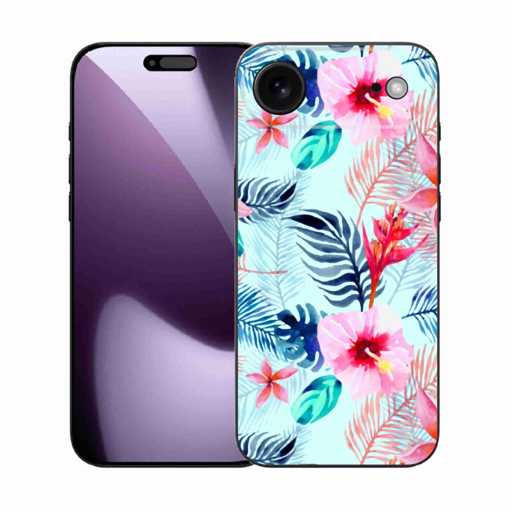 Gélový kryt mmCase na iPhone 17 Air - kvety