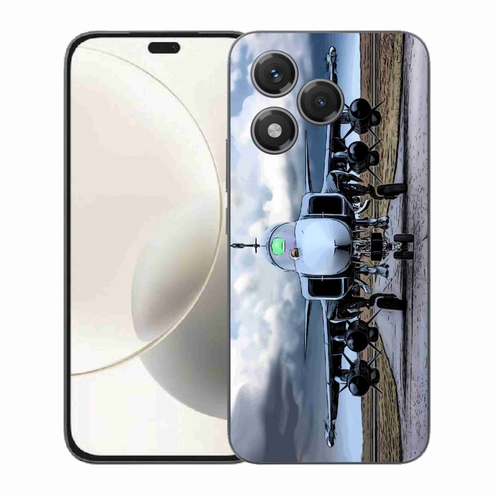 Gélový kryt mmCase na Honor 400 Lite - vojenské lietadlo