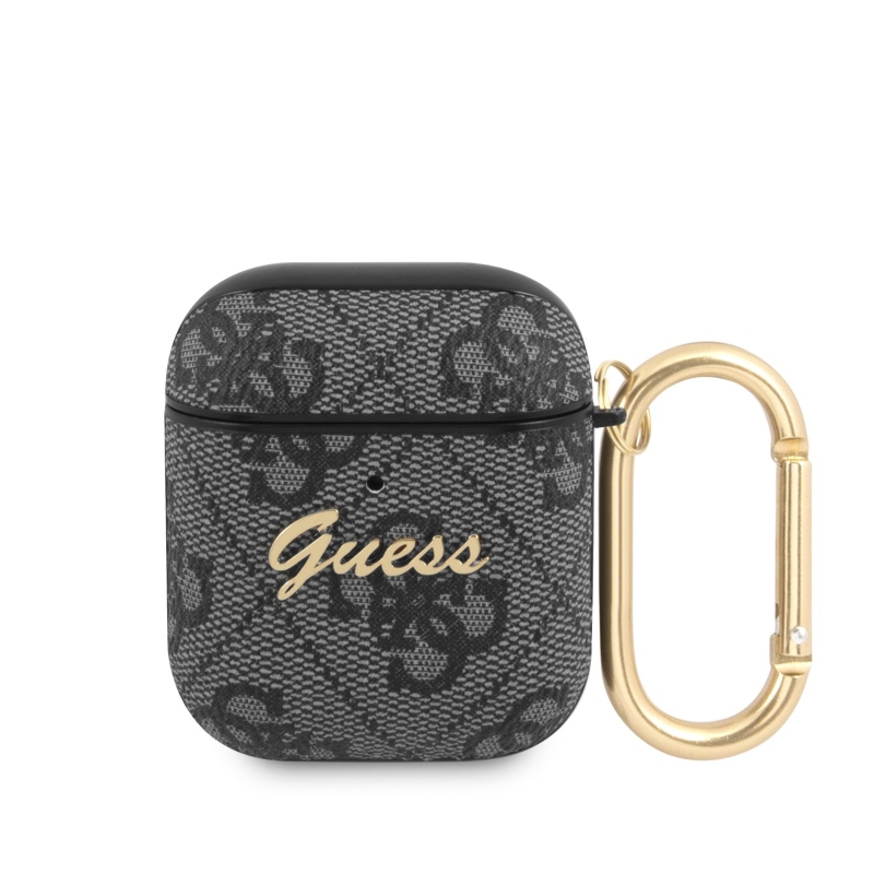 Guess 4G Script PC/PU Puzdro pre Airpods 1/2 Grey