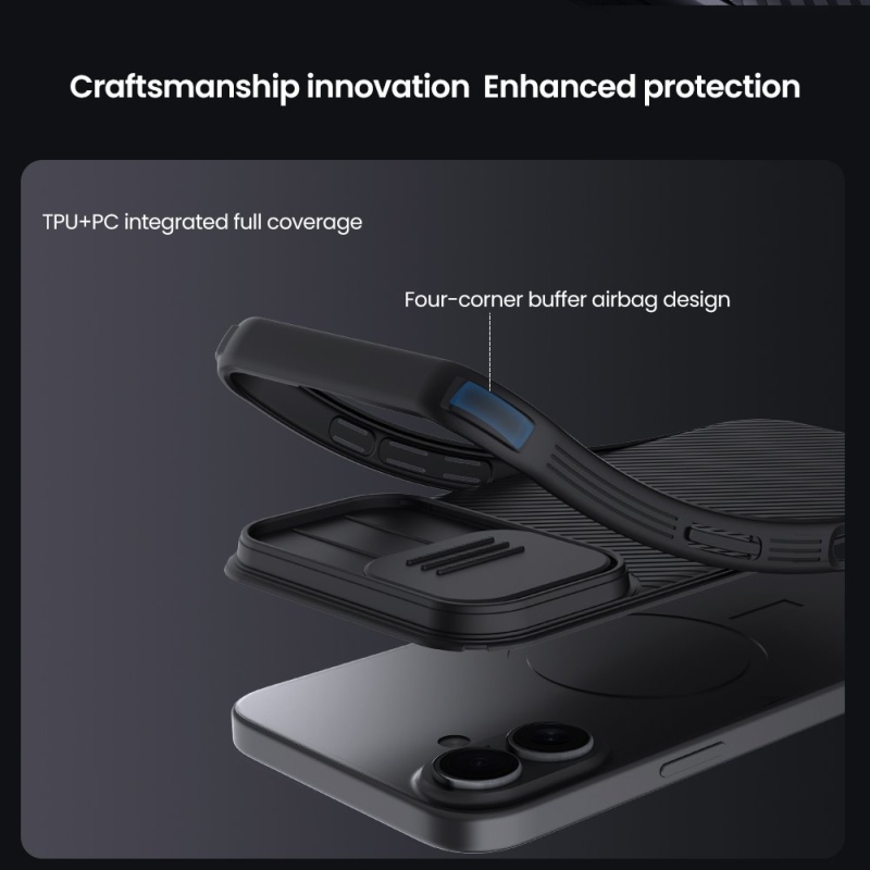 Nillkin CamShield PRO Zadný kryt pre Apple iPhone 17 Black